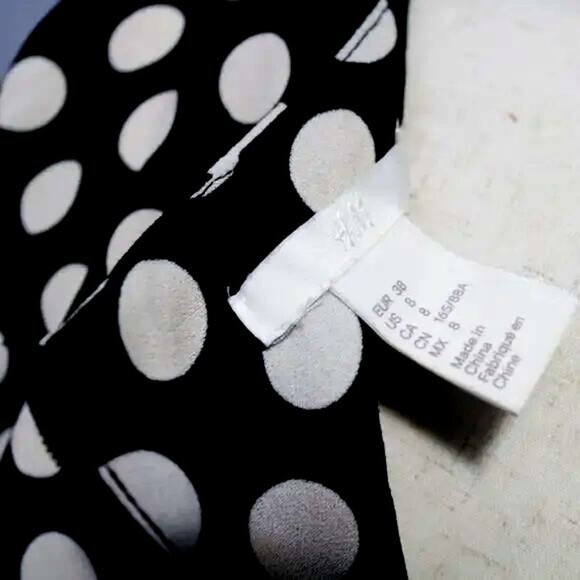 H&M Polka Dot Shift Dress Size 8 - Picture 6 of 6